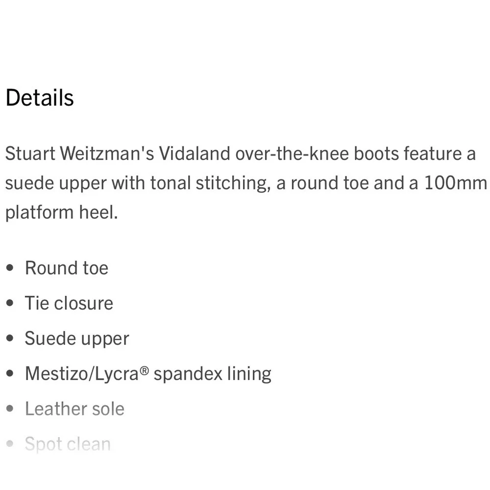 Stuart Weitzmen Black Vidaland 100MM Suede Over-the-Knee Boots
